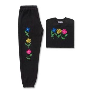Parks Project Night Flower Friends Crewneck + Jogger- Size XL